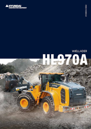 Gumikerekes homlokrakodók Hyundai HL970A