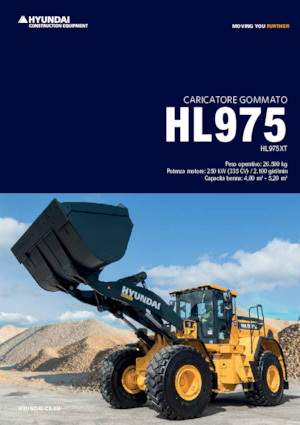 Gumikerekes homlokrakodók Hyundai HL975