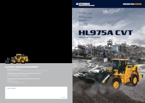 Gumikerekes homlokrakodók Hyundai HL975ACVT