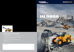 Gumikerekes homlokrakodók Hyundai HL980A