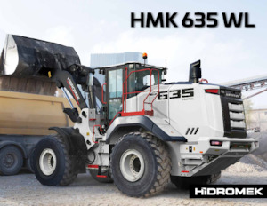 Gumikerekes homlokrakodók Hidromek HMK 635 WL