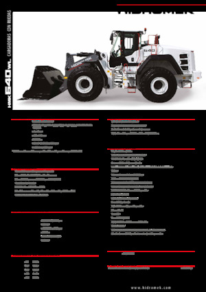 Gumikerekes homlokrakodók Hidromek HMK 640 WL