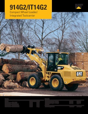 Gumikerekes homlokrakodók Caterpillar IT14G2