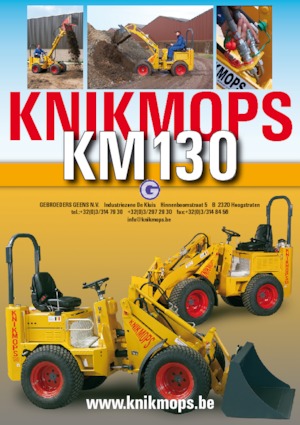 Gumikerekes homlokrakodók Gebr. Geens KM130H