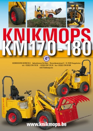 Gumikerekes homlokrakodók Gebr. Geens KM250H