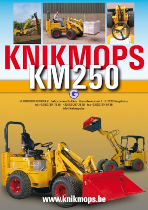 Gumikerekes homlokrakodók Gebr. Geens KM250TE