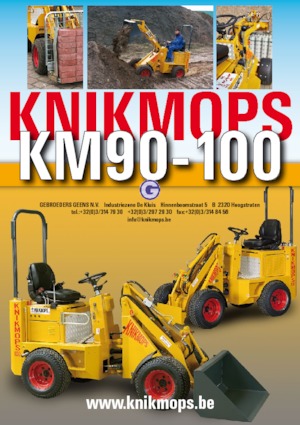 Gumikerekes homlokrakodók Gebr. Geens KM90