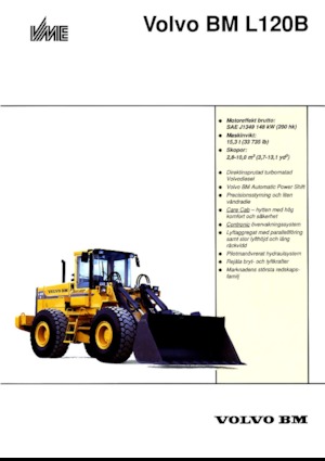 Gumikerekes homlokrakodók Volvo L 120 B