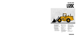 Gumikerekes homlokrakodók Volvo L120C