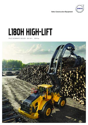 Gumikerekes homlokrakodók Volvo L180H High-Lift