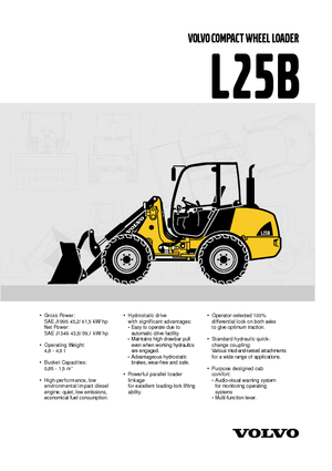 Gumikerekes homlokrakodók Volvo L25B