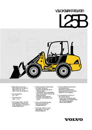 Gumikerekes homlokrakodók Volvo L25B