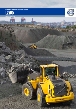 Gumikerekes homlokrakodók Volvo L250G