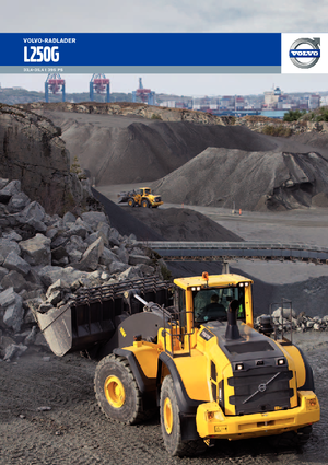 Gumikerekes homlokrakodók Volvo L250G