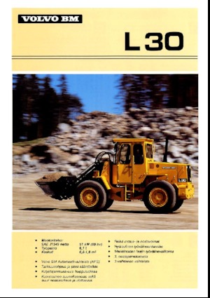Gumikerekes homlokrakodók Volvo L 30