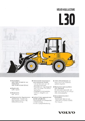 Gumikerekes homlokrakodók Volvo L 30