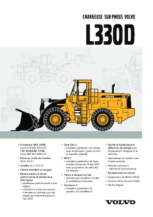 Gumikerekes homlokrakodók Volvo L 330 D-LB