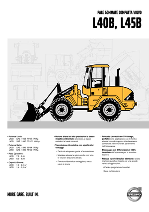 Gumikerekes homlokrakodók Volvo L40B TPS