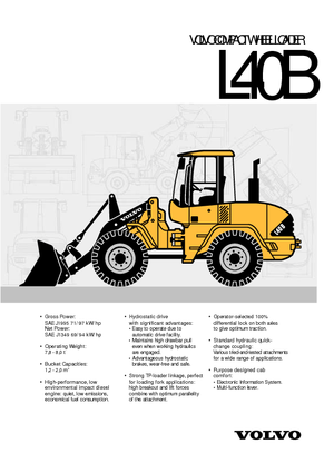 Gumikerekes homlokrakodók Volvo L 40 BTP