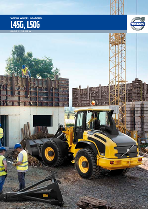Gumikerekes homlokrakodók Volvo L45G