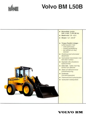 Gumikerekes homlokrakodók Volvo L 50 B