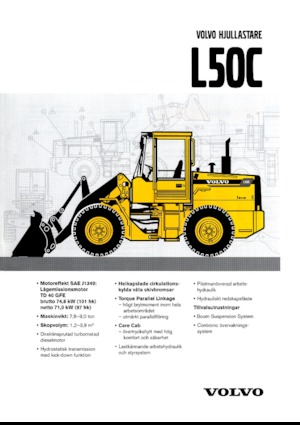 Gumikerekes homlokrakodók Volvo L 50 C