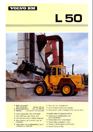 Gumikerekes homlokrakodók Volvo L 50