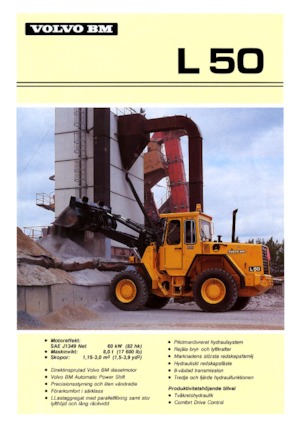 Gumikerekes homlokrakodók Volvo L 50