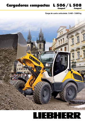 Gumikerekes homlokrakodók Liebherr L 508 Compact