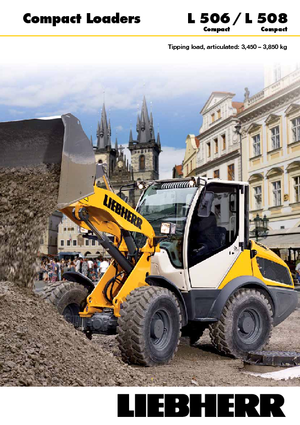 Gumikerekes homlokrakodók Liebherr L 506 Compact