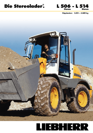 Gumikerekes homlokrakodók Liebherr L 508 Stereo