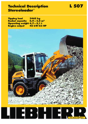 Gumikerekes homlokrakodók Liebherr L 507