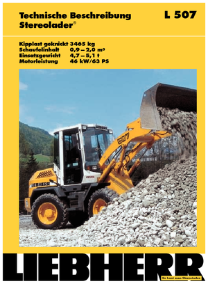 Gumikerekes homlokrakodók Liebherr L 507 P-Stereo