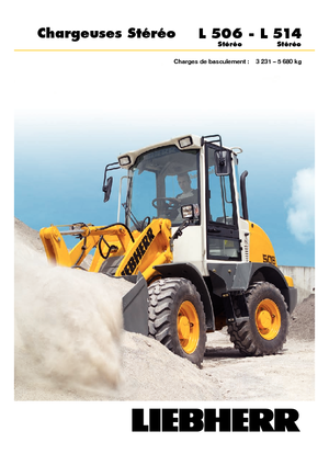 Gumikerekes homlokrakodók Liebherr L 507 Stereo