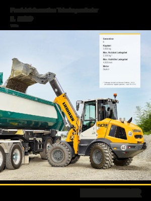 Gumikerekes homlokrakodók Liebherr L 509 Tele