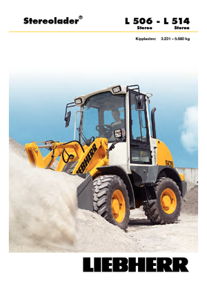 Gumikerekes homlokrakodók Liebherr L 506 Stereo
