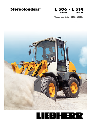 Gumikerekes homlokrakodók Liebherr L 506 Stereo