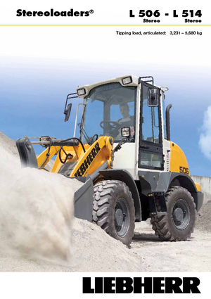 Gumikerekes homlokrakodók Liebherr L 514 Stereo