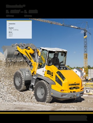 Gumikerekes homlokrakodók Liebherr L 518 Stereo