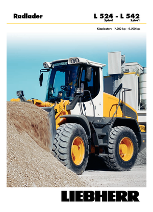 Gumikerekes homlokrakodók Liebherr L 524 P 2 plus 1