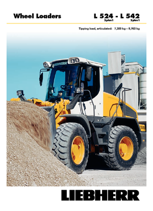 Gumikerekes homlokrakodók Liebherr L 524 P 2 plus 1