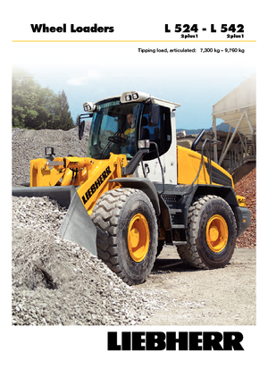 Gumikerekes homlokrakodók Liebherr L 524 P