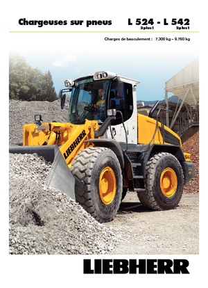 Gumikerekes homlokrakodók Liebherr L 524 P