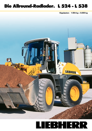 Gumikerekes homlokrakodók Liebherr L 534 P