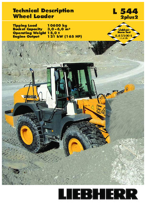 Gumikerekes homlokrakodók Liebherr L 544 2+2