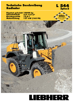 Gumikerekes homlokrakodók Liebherr L 544