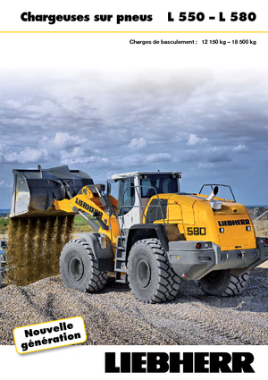 Gumikerekes homlokrakodók Liebherr L 550