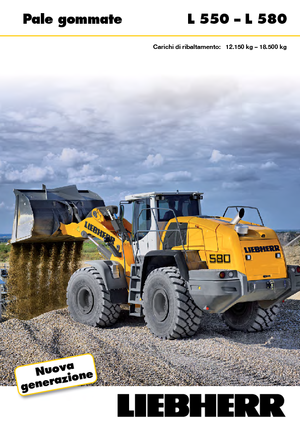 Gumikerekes homlokrakodók Liebherr L 550