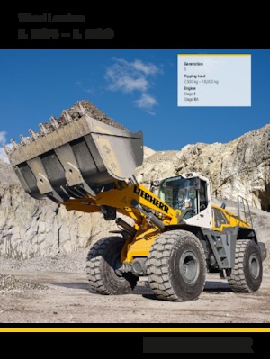 Gumikerekes homlokrakodók Liebherr L 550