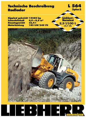 Gumikerekes homlokrakodók Liebherr L 564